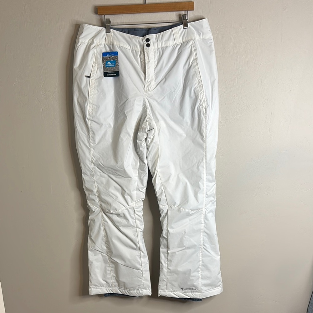 Columbia modern mountain 2.0 waterproof pants in white ladies size 1X outdoors‎